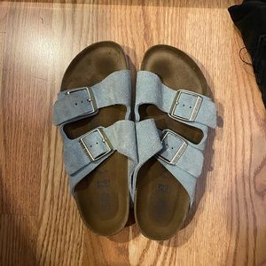 Birkenstock Arizona Soft footbed Suede Bleu